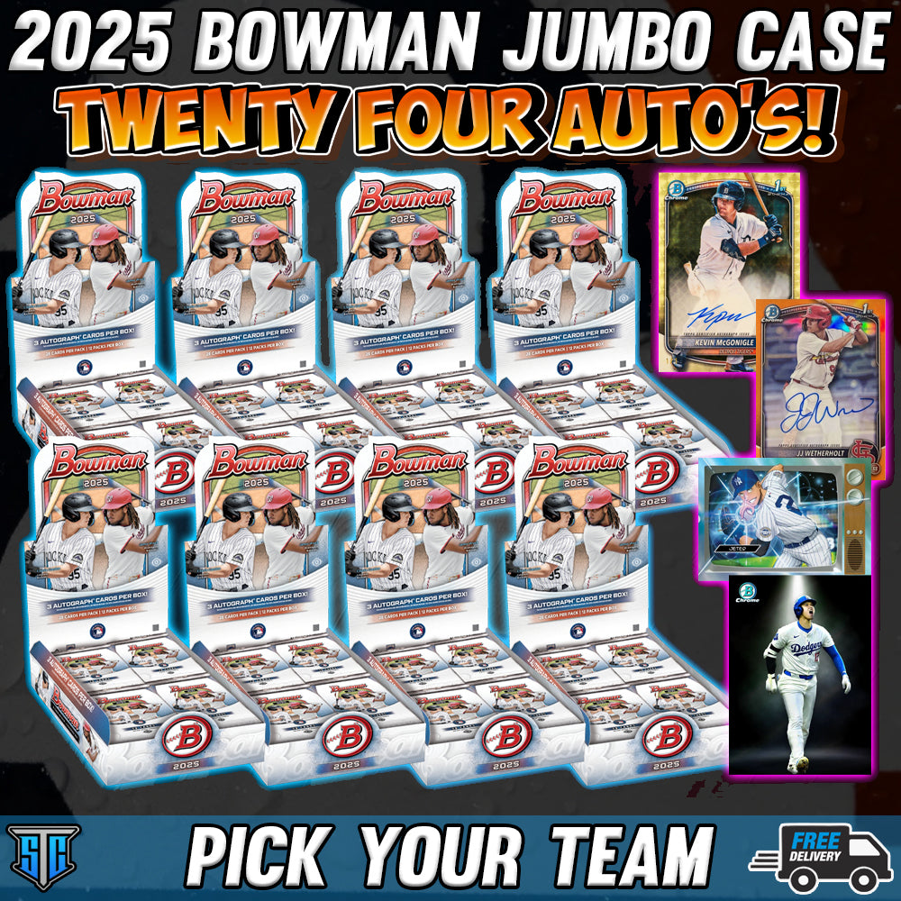 Break 1747 - MLB - 2025 Bowman Jumbo FULL CASE! - PICK YOUR TEAM