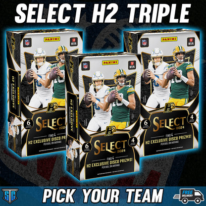Break 711 - NFL - Select Hobby H2 Triple! - PICK YOUR TEAM